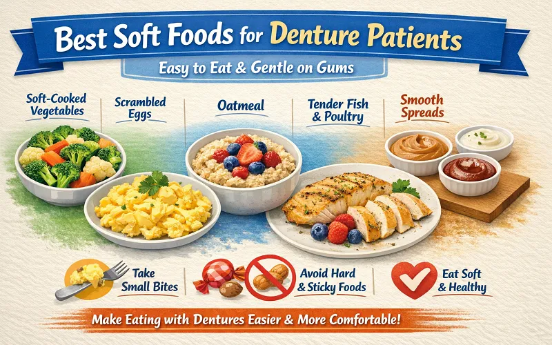 5 Soft Food Tips for Denture Patients in Livingston, NJ